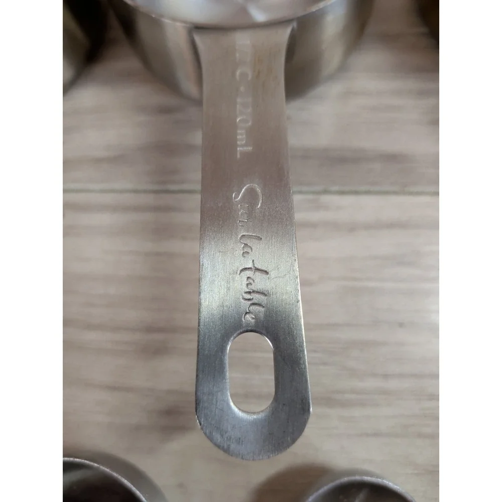Sur la Table - Stainless Steel Measuring Cups Spoons - Set of 7 MIX Cups